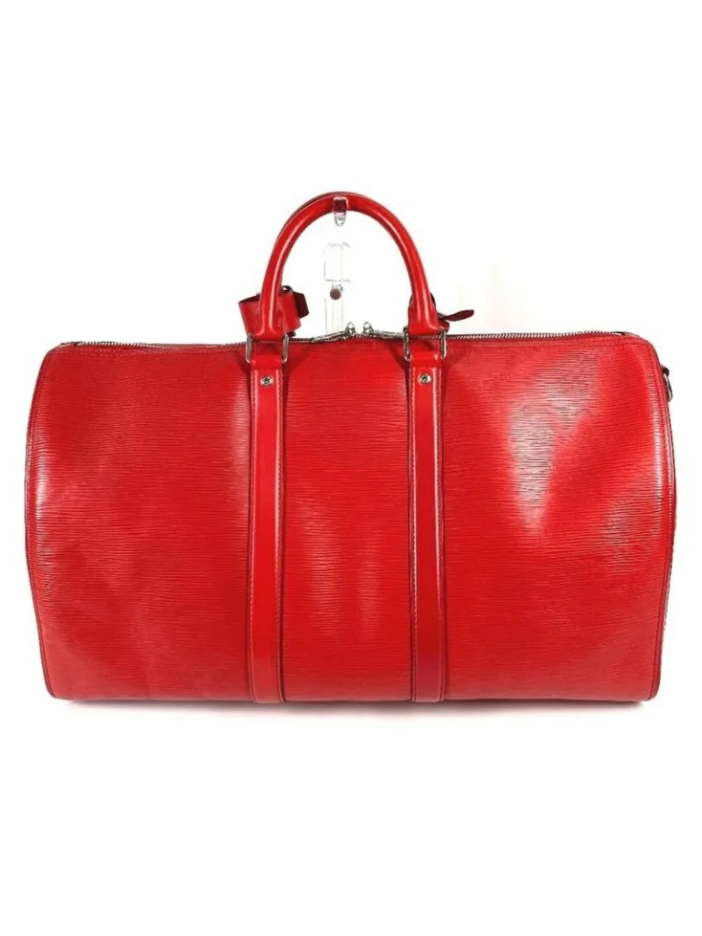 Louis Vuitton Boston Bag Keepall Bandouliere 45 Epi Leather Red